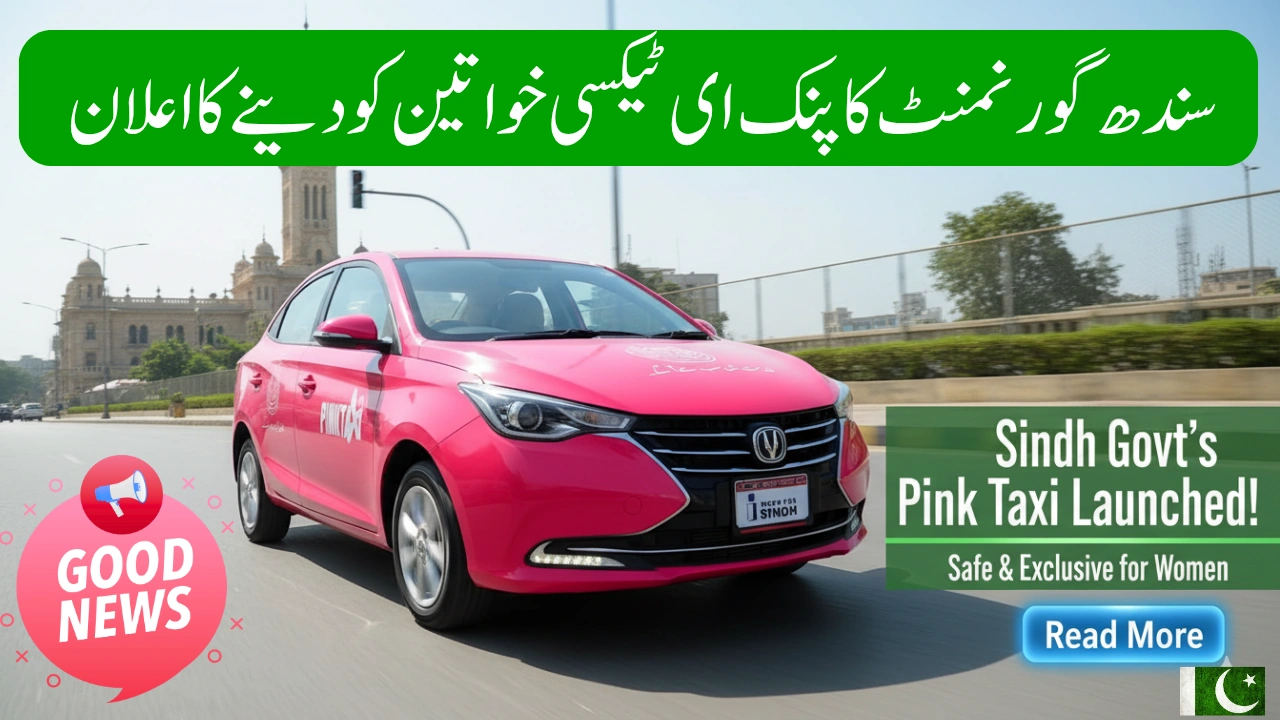 Pink E-Taxi Scheme in Sindh 2025 – Women-Only Taxi Service Starting Soon