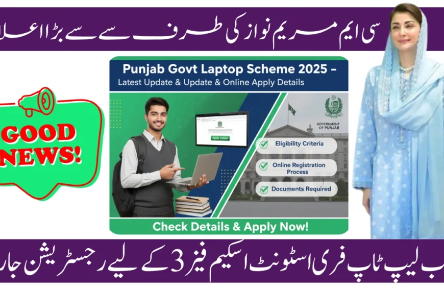 Punjab Govt Laptop Scheme 2025 – Latest Update & Online Apply Details